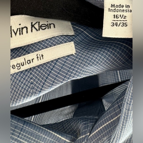 Calvin Klein Men's Long Sleeve Regular Fit Button Up Shirt - Picture 8 of 10